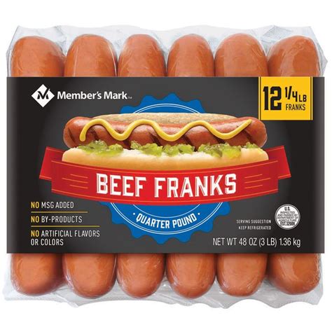 Jordan'<strong>s Natural Casing Red Frankfurters (5</strong> lbs. . Beef hot dogs at sams club